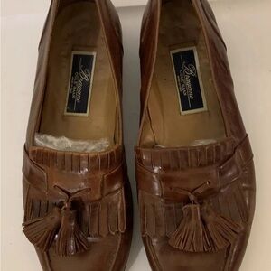 Cole Haan mens sz 10M‎ loafers kiltie Brown Tassel Loafers made in Italy Bragano